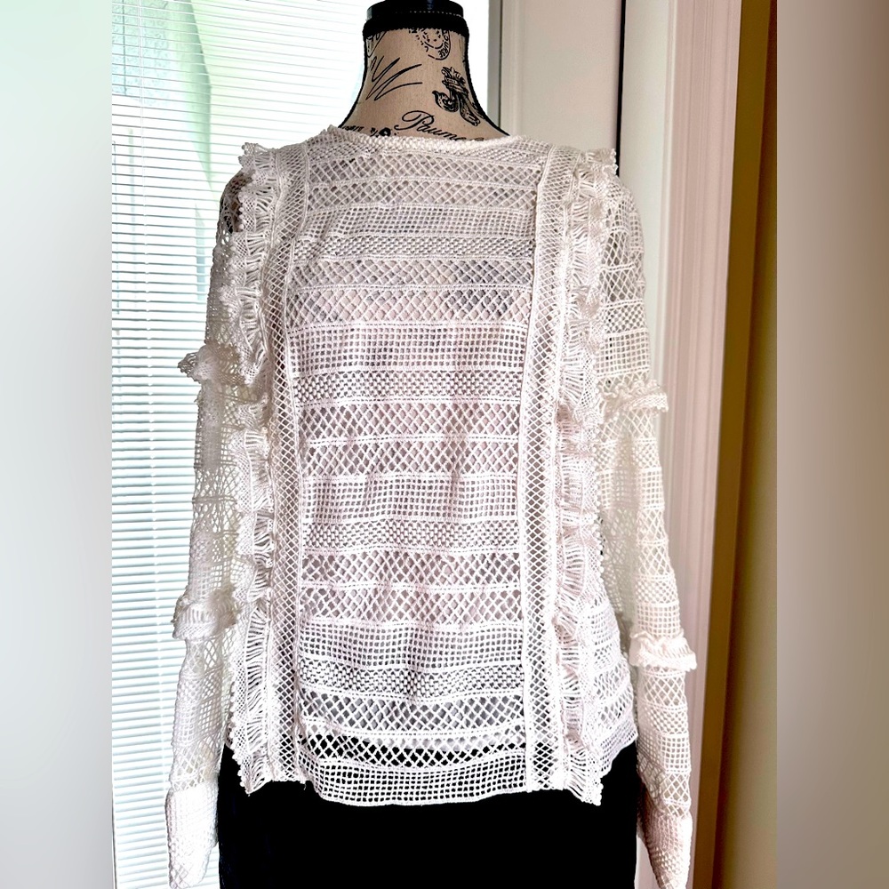 Aqua Lace Blouse